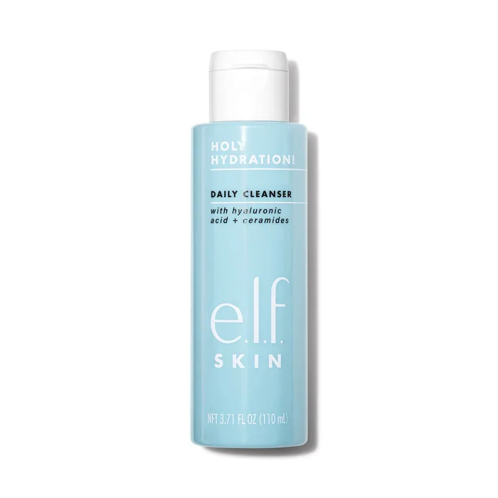 e.l.f Holy Hydration! Cleanser best budget skincare for oily skin. 