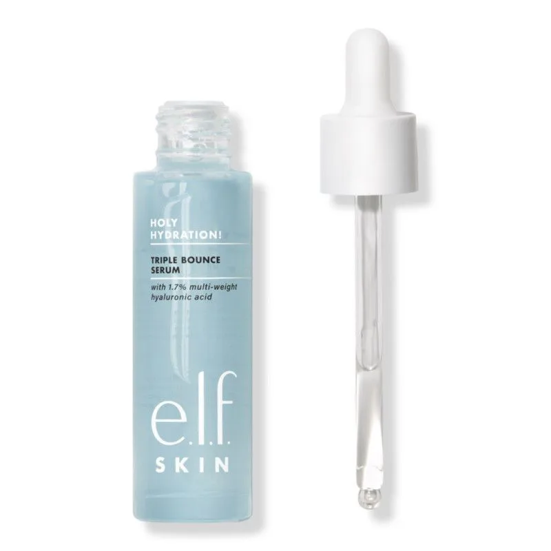 e.l.f. Holy Hydration! Triple Bounce Serum best budget friendly skincare for oily skin. 